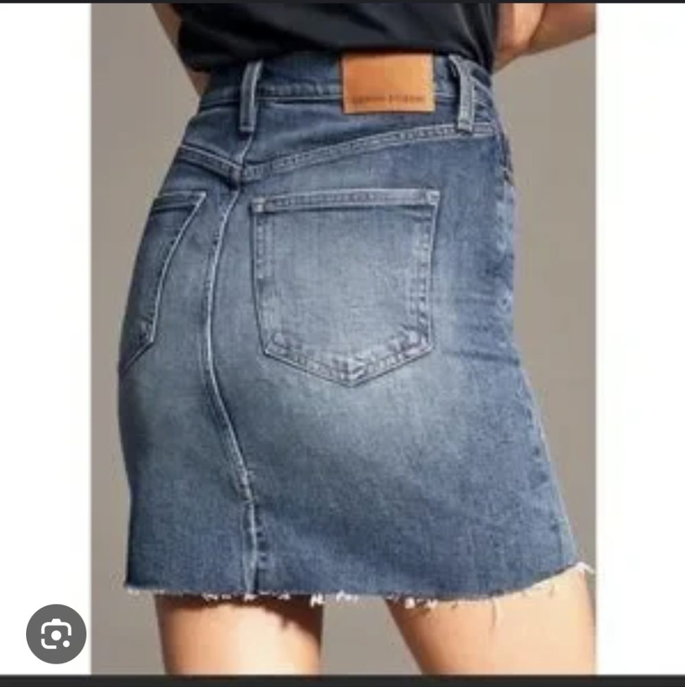 Aritzia Denim Forum The Bella Jean Pencil Mini Jean Skirt Size US 26